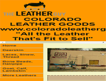 Tablet Screenshot of coloradoleathergoods.com